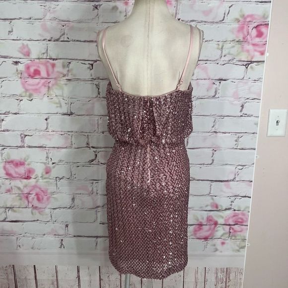Vince camuto pink Sequin Blouson Sheath Dress - Picture 10 of 15